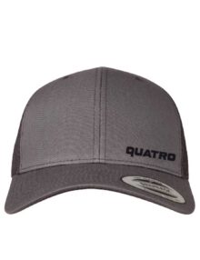 Quatro small logo cap 2 tone grey black